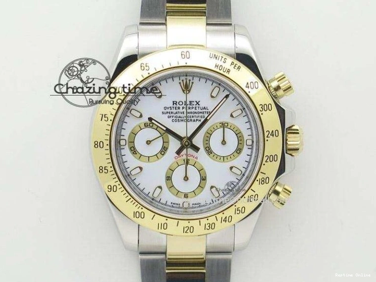 0401 Minimalist DAYTONA 116518 APSF 1:1 BEST EDITION WHITE DIAL ON OYSTERFLEX RUBBER STRAP SH 1781